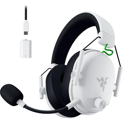 Image of Razer BlackShark V3 Wireless Gaming Headset for Xbox: 50mm Drivers - Super Wideband Mic - 2.4 GHz, Bluetooth, USB - Works with PC, Mac, PS5, Nintendo Switch, Smartphone - Long Battery Life - White