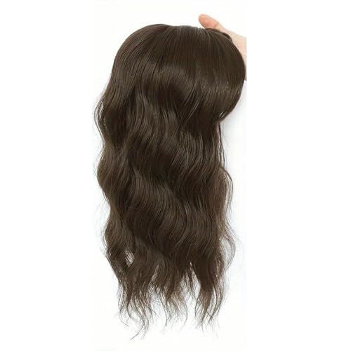14 inch Natural-Looking Hair Topper for Women, Short Wavy Breathable Wiglet 6.5"x6.5" Base, for Thinning Hair Coverage �w�A�G�N�X�e���V��