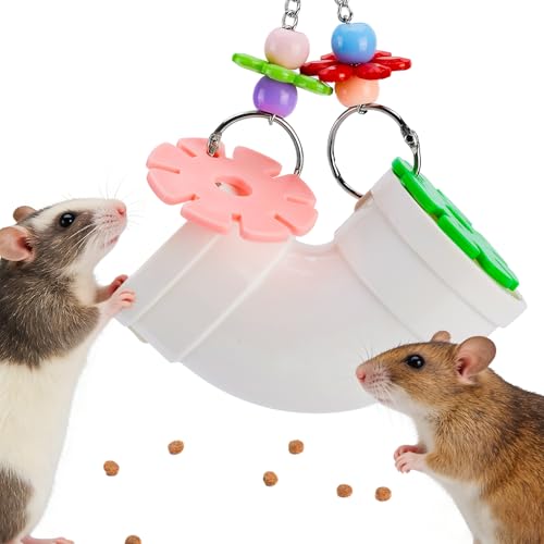 AOWPFVV Rat Enrichment Toys, Rat Foraging Toy for Various Treats, Slow Feeder Hanging Fancy Mice...