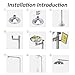 AIWFL Combination Eye Wash Shower Station, 304 Stainless Steel Emergency Shower and Eye Wash Station, Eyewash with Shower for Industrial & Commercial & Lab Use, NPT Threads, with Eyewash Sign