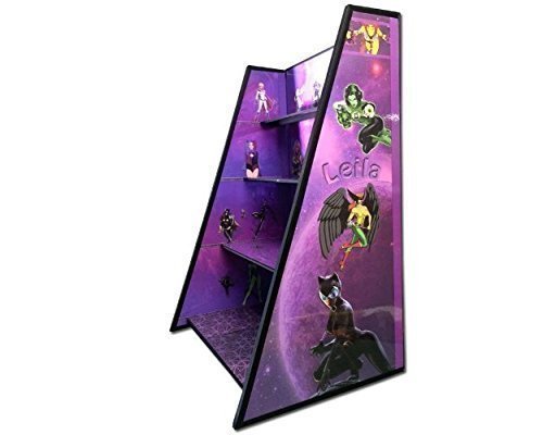 D.C. Super Hero Women Play and Display Stand with Shelving.