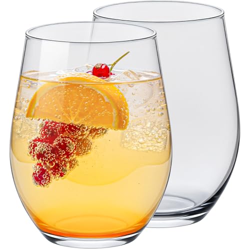 KONZEPT Set di 6 bicchieri da acqua da 500 ml, lavabili in lavastoviglie, bicchieri grandi da 0,5 l, per acqua, succhi di frutta, vino e cocktail, vetro robusto