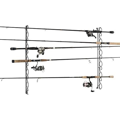 Old Cedar Outfitters Wire Horizonal Ceiling Rack for Fishing Rod Storage, Holds up to 9 Fishing Rods, WHR-009 Cover