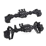 RZXYL Front and Rear Axle housing Traxxas 1/10 RC Car Aluminum Alloy Housing Fit TRX4, Black