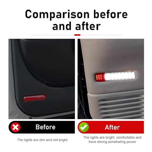 Juego 2 Lámparas LED para Panel de Puerta de Auto, Luz de Cortesía miniatura 3