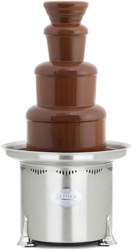 Sephra CF34R Chocolate Fountain - 3 Tier 34'' Large Commercial Fondue