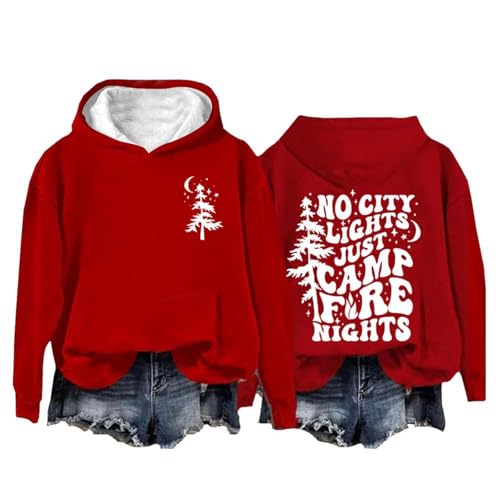 GOKKILRW Camp Lover Womens Long Sleeve Hooded Sweatshirt Pine Tree Print 2024
GOKKILRW Women's Hoodies Pine Tree Print 
