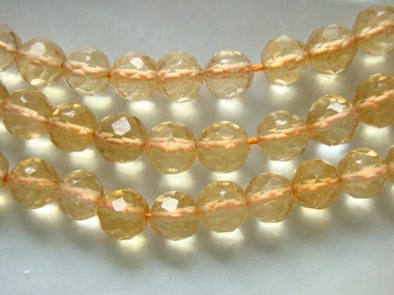 Citrine dorée en perles 4.5mm pour créer vos bijoux d'été LKBEADS