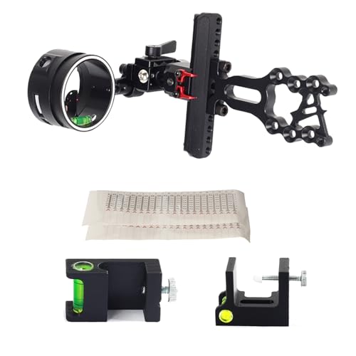 Archery Recurve Bow Sight Full Metal Needle Aim Recurve Simple Single Pin Bow Sight for Traditional Recurve Bows Aiming Practice Archery Beginner