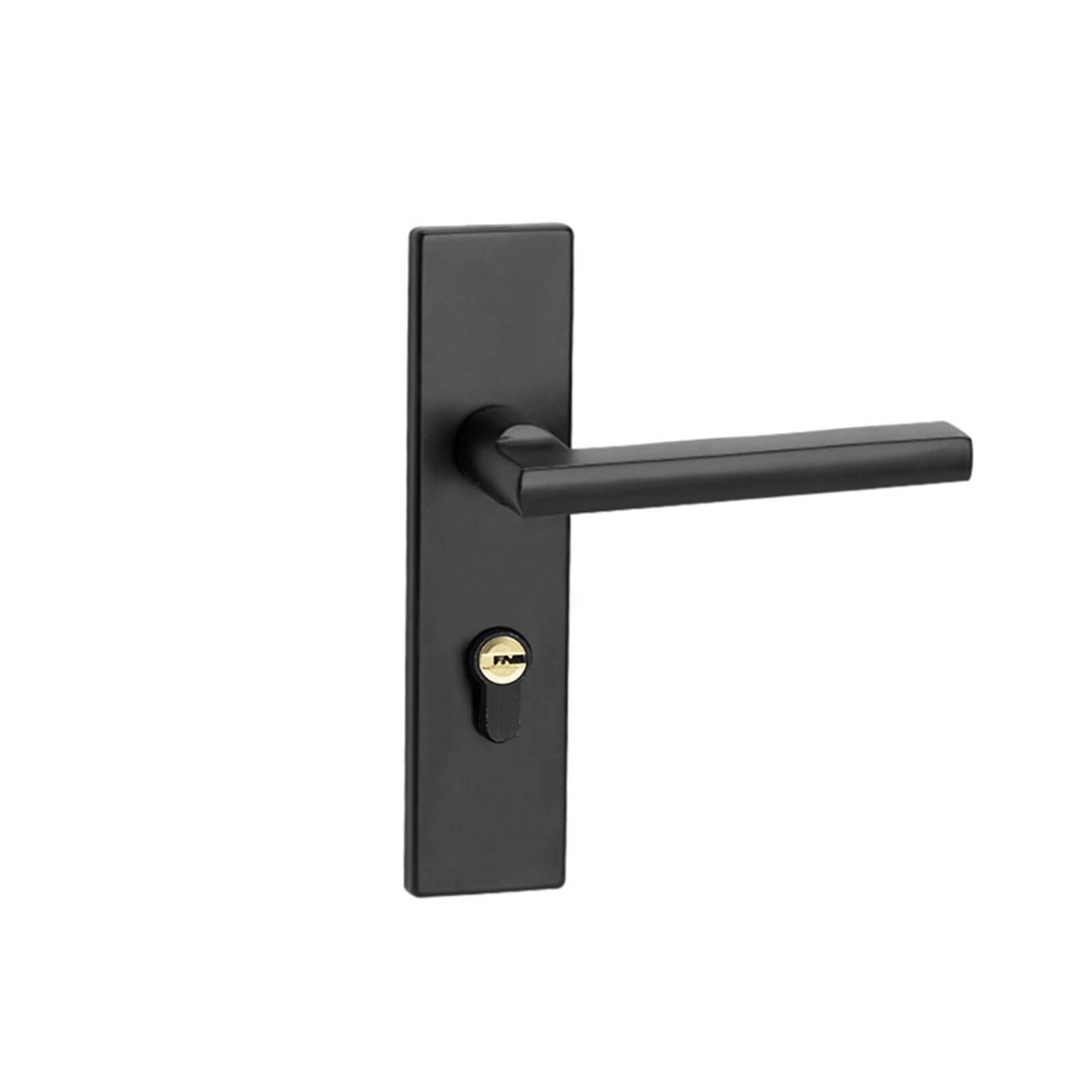 Serrure matérielle de porte en fer noir d'ingénierie simple
