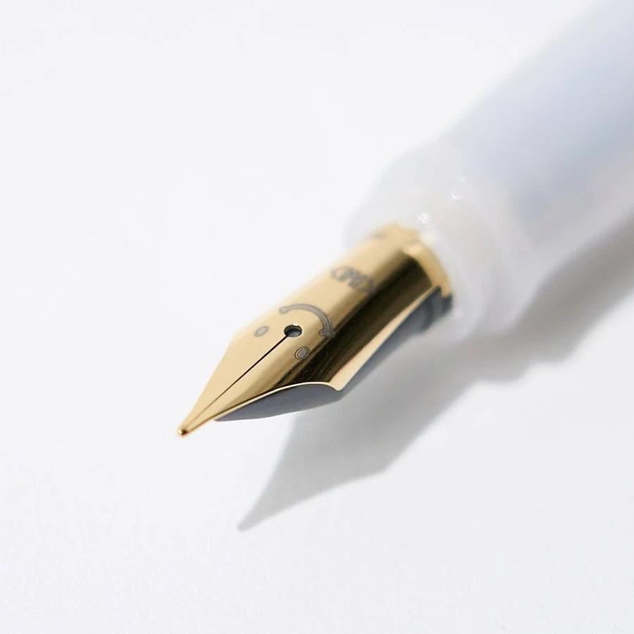 Image of Pilot Kakuno Madoromi Light Blue Fountain Pen Gold Medium Nib, Pack of 1, Black Ink