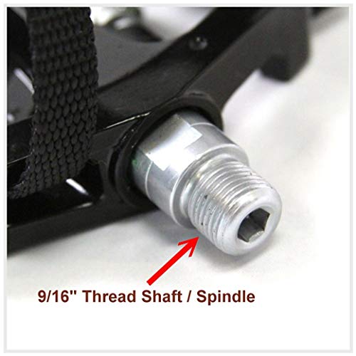 SBDs Premium Extra Heavy SPIN Bike Pedals W/ SPD Compatible cleats for 9/16