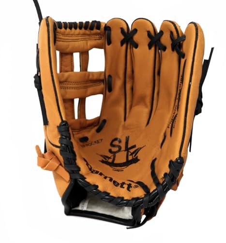 Gant de baseball cuir outfield 12,7" barnett SL-127 pour gaucher marron
