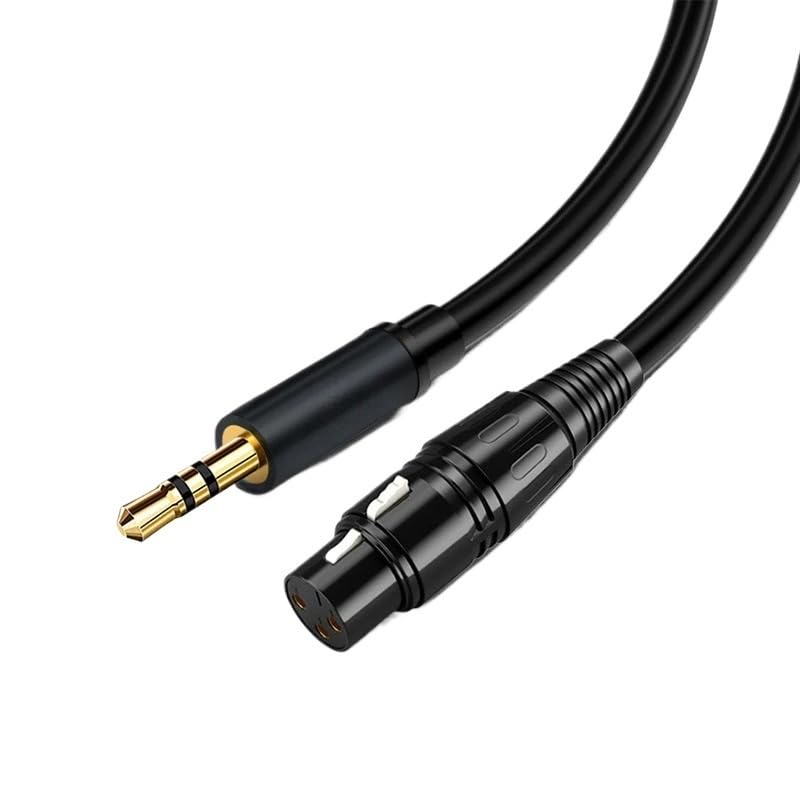 XLR auf 3,5 mm Mikrofon-Audio-Treue-Kabel mi ni Ja-ck auf XLR-Buchse (Schwarz, 5 m)