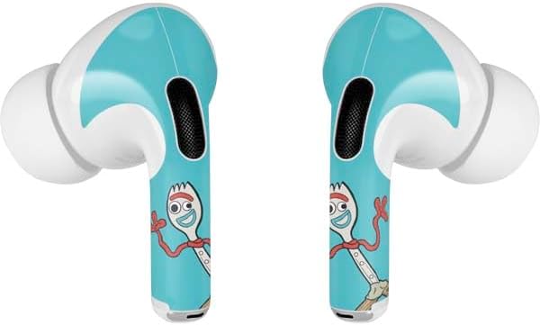 Vista 3 de Skinit Calcomanía de audio compatible con Apple AirPods Pro, con licencia oficial de Disney Toy Story Forky Azul - Y09