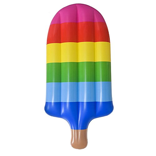AMGlobal Popsicle Float, Pool Floats, Inflatable Popsicle Pool Float Raft, Summer Outdoor Pool Floats, Floatie Lounge Toy For Adults, Kids For Fun