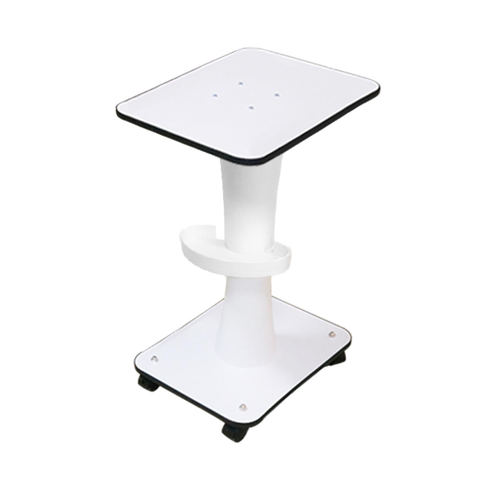 Kokiya Salon Trolley Beauty Rolling Cart Professional Organizer Portable Auxiliary Multi Use Makeup Mobile Cart SPA Equipment Cart, white