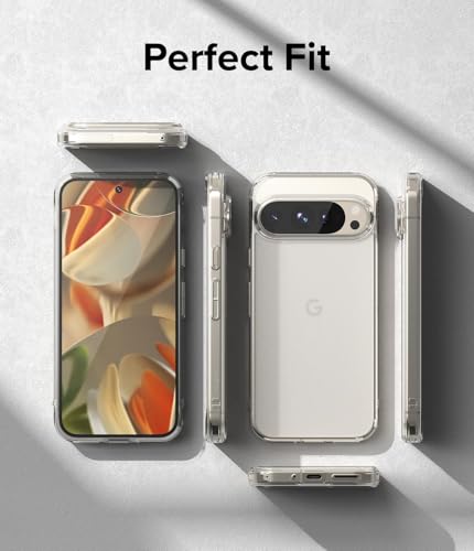 Image of REALCASE Silicone Google Pixel 9 Pro 5G Back Cover Case, Scratch Resistant Protective Crystal Clear Transparent Shock Proof Bumper Back Cover Case for Google Pixel 9 Pro 5G
