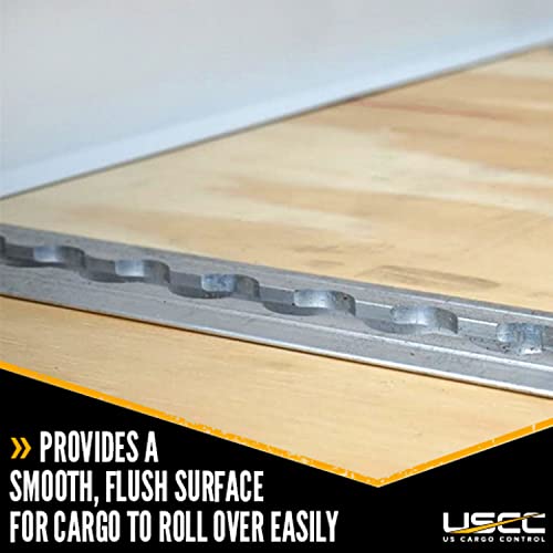 US Cargo Control Aluminum Flanged L Track Rail (4-Pack), 12 Inch Airline Track, Secure Motorcycles, Dirt Bikes, ATVs, Utility Tractors, and More - Use on Pickup Trucks, Vans, or Utility Trailers - Thumbnail 5