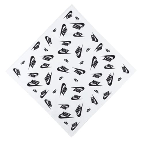 Nike Dri-Fit Printed Bandana White/Black -Unisex 7563