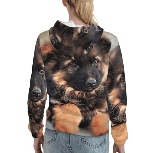 Sweat à capuche berger allemand fini les pulls amples optez pour ce pull ajusté - 4