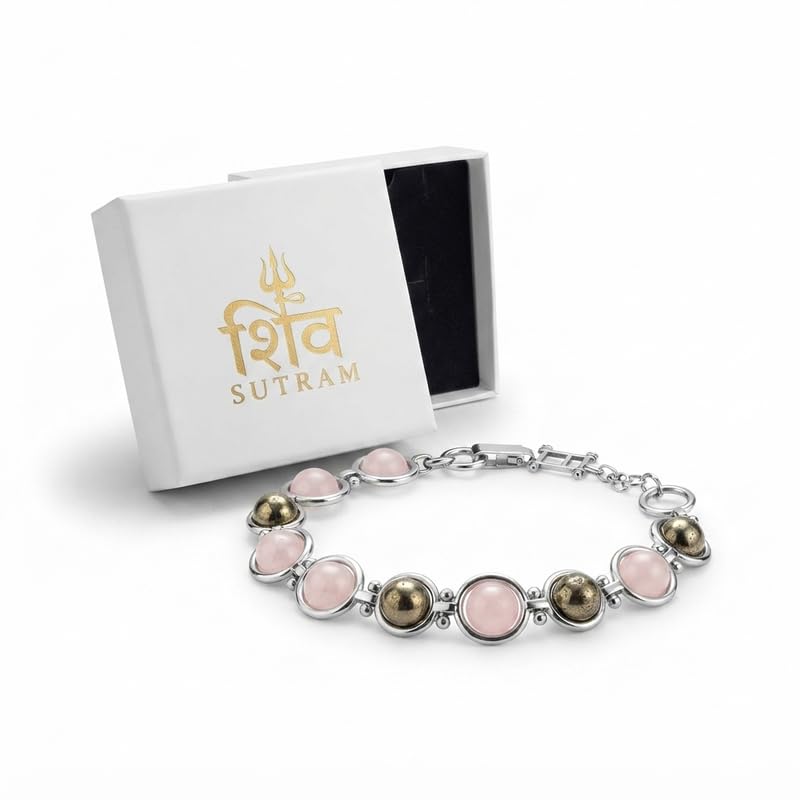 Rose Quartz & Hematite Dual Gemstone Bracelet-picture-64