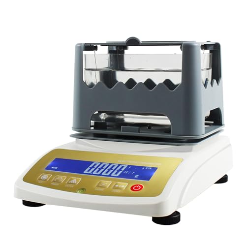 VNATWGOO Digital Electronic Gold Density Meter, Gold Density Tester, Gold Purity Analyser, Gold Silver Testing Machine, Precious Metal Testing Kit,1200K