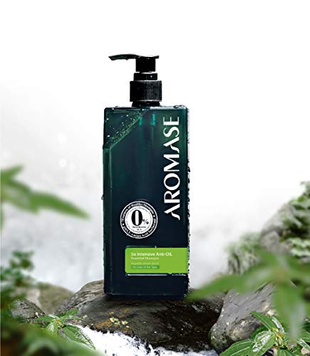 AROMASE 5? Intensive Oily Hair Balancing Essential Shampoo for Oily Scalp, Oil Smells 14 fl. Oz