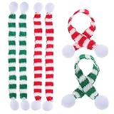 LIGIGWASH 6個 ミニ クリスマス スカーフ パーティー スカーフ クリスマス ミニ ワイン デコレーション ブリコラージュ