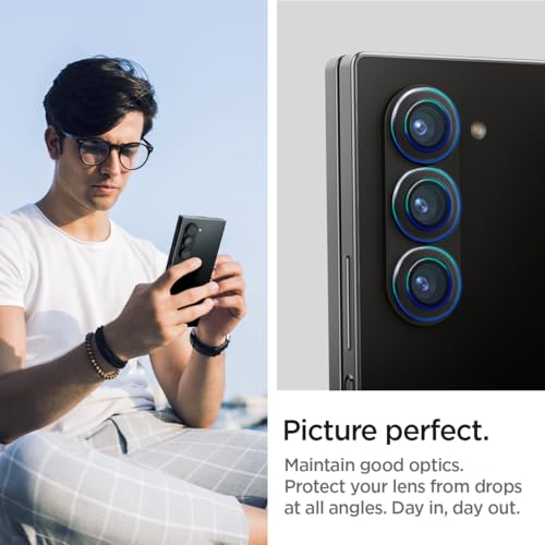 Spigen Glas.tR EZ Fit Optik Pro Tempered Glass Camera Lens Protector Guard for Samsung Galaxy Z Fold 6 (2 Pack)