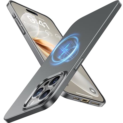 TORRAS Magnetic Slim-Fit for iPhone 15 Pro Max Case, Ultra-Thin 15 ProMax Phone Case Compatible with...