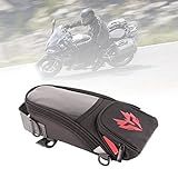 FOLOSAFENAR Motorrad Tankrucksack, zuverlässige Leistung, Motorrad Navigationspaket, multifunktional, verschleißfest, für Motorräder(rot)