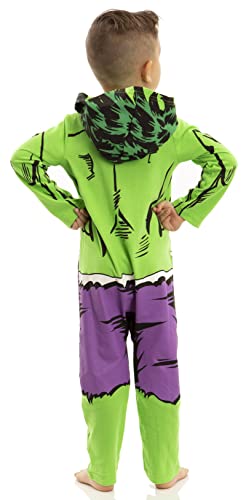 Marvel Avengers Hulk Toddler Boys Zip Up Cosplay Coverall 5T - image 5