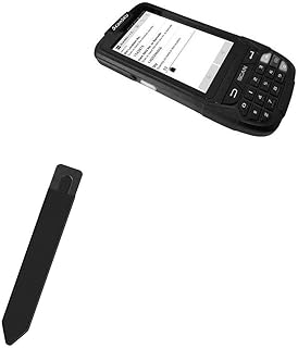 BoxWave Stylus Pouch Compatible with ScanSKU Android Barcode Scanner Rugged M Series (1D & 2D) - Stylus PortaPouch, Stylus Holder Carrier Portable Self-Adhesive - Jet Black