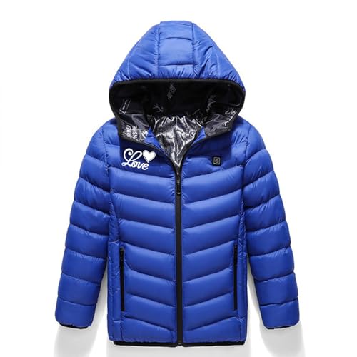 Kids Heated Jacket Boys Girls Hooded Jackets USB Heated Coat Water-Resistant Body Warmer 3 Temperature Levels Coat3