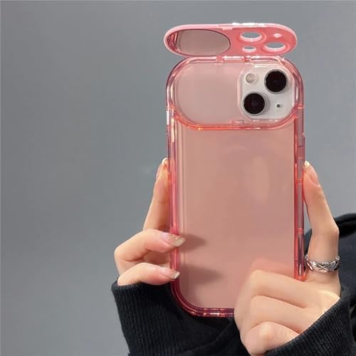 Étui de protection pliable en silicone rose élégant pour iPhone 12 Pro