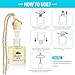 Car Air Freshener Oil Diffuser - Hanging Long Lasting Scent for Car & Home, Essential Oil Freshener with Adjustable Fragrance（Bamboo Rain+White Tea）