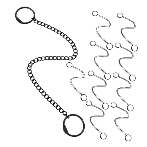 Image of 10pcs Heavy Duty Stainless Steel Chains Snap Hooks for Bird Feeders and Signs Decorative Hanging Chains for Versatile Use