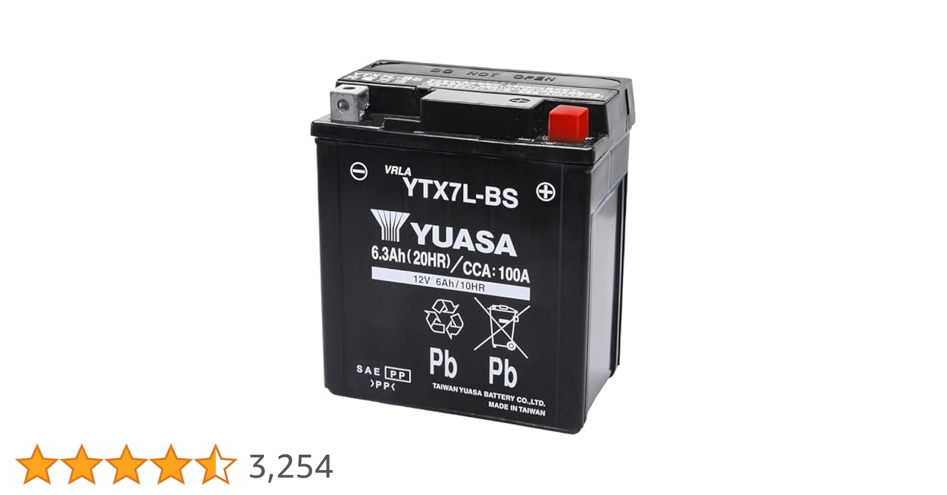 Amazon.co.jp: TAIWAN YUASA [ 台湾ユアサ ] シールド型 バイク