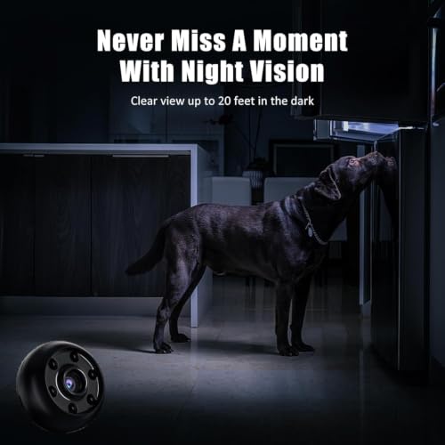 braosusner 1080P Full HD Mini Spy Camera,Hidden Cameras WiFi, Wireless Small Nany Cam with Motion Detection for Home Indoor Security/Outdoor/Office/Pet — view 5