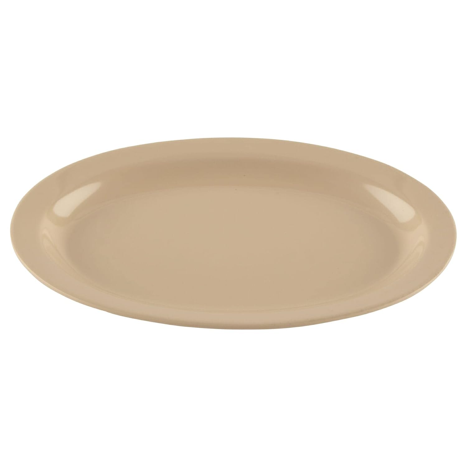 G.E.T. OP-610-T Melamine Oval Serving Platter, 10" x 6.75", Tan (Set of 12)