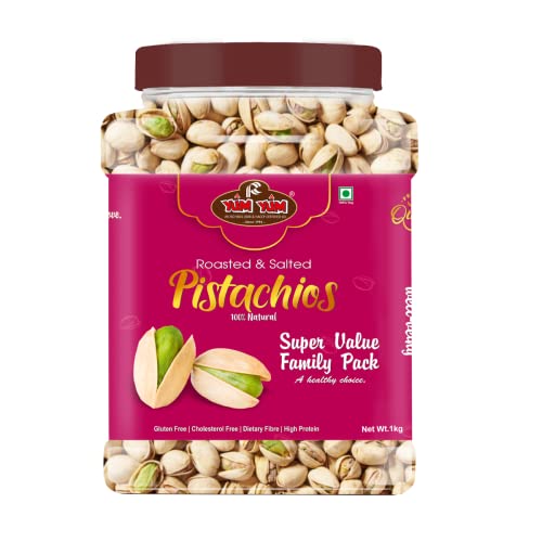 Image of YUM YUM Salted Pistachios Nut Dry Fruits Super Value Family Pack 1kg