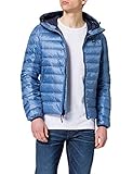  Blauer USA Herren GIUBBINI Corti Imbottito Piuma Steppjacke, 801 Blu Zaffiro Chiaro, L