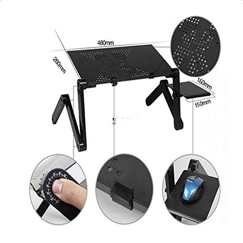 Soporte ajustable plegable para laptop con ventiladores miniatura 5