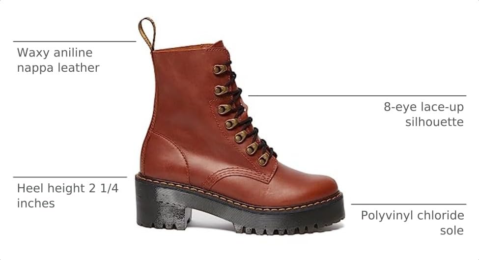 Image of Dr. Martens Women's Leona Leather Heeled Boot