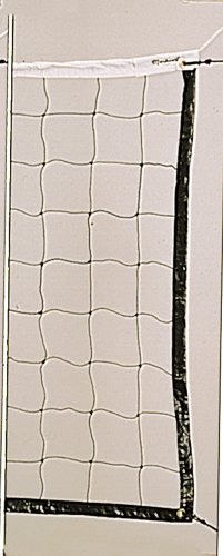 Markwort Black Polyethylene Volleyball Net, White
