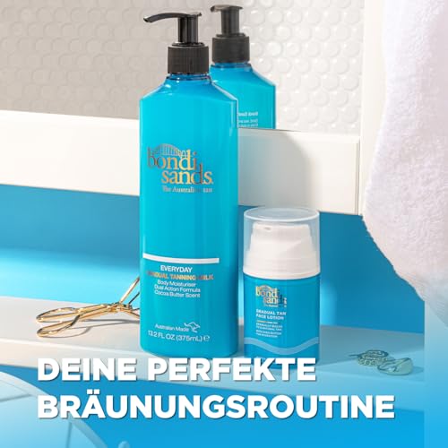 Bondi Sands Everyday Gradual Tanning Milk - Sinnlicher Kakaobutterduft - Schöne, Natürlich Wirkende Bräune, Selbstbräuner in Salonqualität für Streifenfreies Tanning, 375 ml