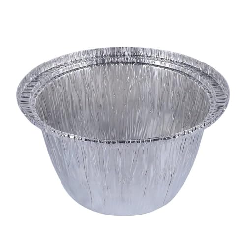 アルミ容器 アルミ鍋 使い捨てアルミ鍋 丸型 使い捨て容器 キャンプ バーベキュー 使い捨てボウル 100個 (L:1500ml)