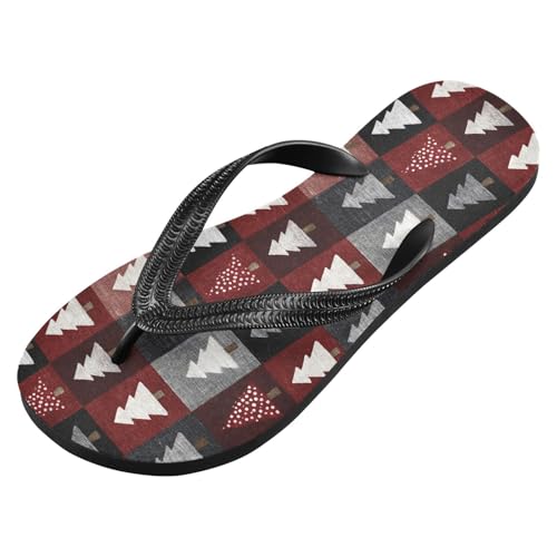 Flip Flop Sandals Winter Trees Print for Women Men Beach Outdoor XS2