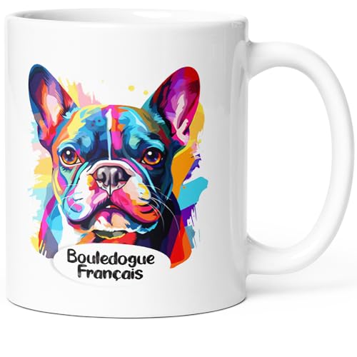 Luigi Collection Mug Chien Bouledogue Français Tasse Message Humour drôle Race Animaux. Idée...